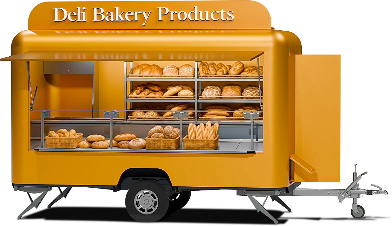 Deli Bakery Trailer with Sign Info